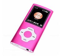 Diyeeni Lecteur MP3, Lecteur de Musique Bluetooth 5.3 avec écran de 1,8 Pouces, Fonction D'enregistrement, Mémoire Extensible de 64 Go, Radio FM, Lecture Vidéo pour Enfants, Adultes et (Pink)