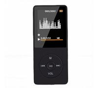 Diyeeni Lecteur MP3, Lecteur de Musique Portable à écran LCD de 1,8 Pouces avec BT 5.3, Radio FM, Enregistrement, Son HiFi, Prend en Charge la Carte de 128 Go, de Livre (Black)