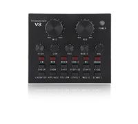 Diyeeni Live Carte Son multifonctionnelle V8, Adaptateur Son stéréo, Sound Blaster pour Interface Audio USB iOS/Android, mélangeur Audio à Volume réglable avec Plusieurs Effets sonores Amusants