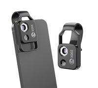 Diyeeni Microscope de téléphone de poche, clip zoom 200X sur la loupe du microscope objectif CPL avec lumière LED, lentille microscopique portable pour pour Google (Noir)