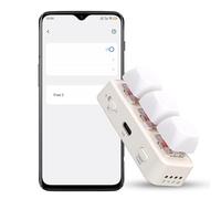 Diyeeni Mini Clavier à 3 Touches, Clavier de Jeu Mécanique avec Lumière RVB, de Copie de Programme personnalisé, Dispositif de Rotation de Page Bluetooth pour Le Travail, Les (White)