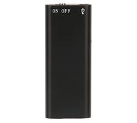 Diyeeni Mini Enregistreur Vocal, Enregistreur Audio Portable HD à Réduction de Bruit activé par la Voix, Chargement USB pour Les Réunions, Les Entretiens, Les Conférences avec (Anglais Neutre, Noir
