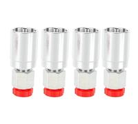 Diyeeni Mini Excavatrice Raccord à Sertir, Adaptateur de Coupleur Rapide | Connecteur à sertir DIN robuste, acier allié, pour tuyau ID 1/4 po, joint étanche