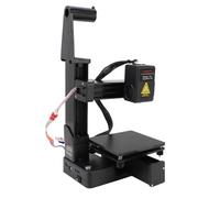 Diyeeni Mini Imprimante 3D pour Débutants, Imprimante 3D FDM Portable, Installation Facile, Conception à Cadre Ouvert, Compatible avec Les Filaments de 1,75 Mm, Volume d'impression (Black)