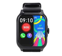 Diyeeni Montre Intelligente pour Répondre et Passer des Appels, Montre de Fitness pour Hommes et Femmes avec Suivi de la santé et Prédiction, écran Tactile de 1,85 Pouces, Plus de 100 (Black)