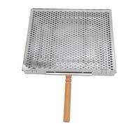 Diyeeni Panier de Grillade Barbecue, Panier de Grill Chauffant Uniforme Rectangulaire pour Poisson (poignée unique)
