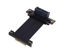 Diyeeni PCIe 4.0 Câble de Colonne Montante, Câble de Colonne Montante GPU à 90 Degrés Mâle à Flexible pour Le Système de Refroidissement par Eau (10 cm)