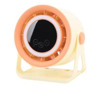 Diyeeni Petit Ventilateur de Bureau, Ventilateur de Bureau à Moteur CC sans Balais avec Lumière LED pour le (Kaki)