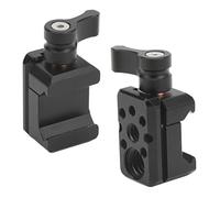 Diyeeni Pince de Rail OTAN à Dégagement Rapide, Pince de Verrouillage OTAN avec Filetage 1/4" 3/8", Support de Chaussure Froide Extractible, Réglage à 360 Degrés pour Caméra, Cage,