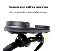 Diyeeni Plateau à Goûter Amovible pour Poussette avec Clips Réglables, Mains Libres pour les Parents - ABS Noir de Haute qualité 12,6 X 7 Cm pour un Usage Quotidien (Diyeenispd60r7ixo-10350191)