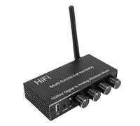 Diyeeni Récepteur Bluetooth Convertisseur Numérique vers Analogique Adaptateur de Son avec Télécommande Bluetooth 5.4 MIC Optique Coaxial AUX Entrée USB pour Système de Haut-parleurs