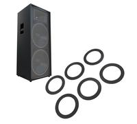 Diyeeni Rehausseur de Haut-Parleur en Mousse, 10 Anneaux en Mousse pour Haut-Parleur de Porte de Voiture, Joint d'étanchéité à L'air pour Haut-parleurs Stéréo, Caissons de Basses PA et