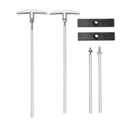 Diyeeni RV Waste Valve Extension Kit, Aluminum Handle Replacement | Kit de remplacement de poignée de vanne de vidange pour camping-car, avec tiges de 6 et 9 pouces, pour le contrôle des eaux