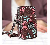Diyeeni Sac à Bandoulière Chic pour Femmes et Filles, Sac à Bandoulière pour Téléphone Portable avec Fermeture à Sangle Réglable pour Téléphone Grand écran, Billets de Cent Dollars, Clés, (Fleur)