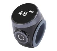 Diyeeni Smart Tasbih Zikr Ring Digital LCD Smart Ring Counter Compteur de Doigt électronique avec Grand écran LCD étanche ABS Léger pour Les Musulmans Prière Travail Sport (Black)