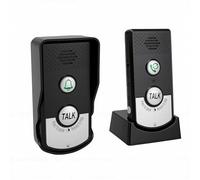 Diyeeni Sonnette sans Fil, Bidirectionnel à Piles Rechargeables, Portée de 1 000 M, avec Une Autonomie de Batterie Longue Durée de 8 Mois, pour Système D'appel D'infirmière à Domicile, (Black)