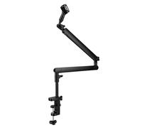 Diyeeni Support de Microphone sur Bureau - Bras articulé avec Pince Antidérapante et Réglage Multi-angles, Idéal pour le Streaming en Direct, L'enregistrement, les Podcasts et le studio.