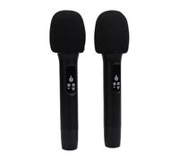 Diyeeni Système de Microphone Portable Bluetooth sans Fil Karaoké Mic Pro Double Micros Portables avec Traitement du Signal Numérique et Connexion Bluetooth pour PC KTV Home Cinéma