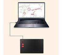 Diyeeni Tablette d'art Numérique, Tablette de Dessin Graphique avec sensibilité à la Pression 8192, Stylet sans Batterie, 4 Touches Personnalisables, 1 Anneau de Numérotation pour PC
