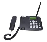 Diyeeni Téléphone de Bureau Fixe sans Fil 2G, Téléphone Fixe sans Fil, Carte SIM GSM avec écran 2,4 Pouces, Batterie 3000 MAh, Radio FM et Alarme pour Maison, Hôtel, Bureau (Prise UE)