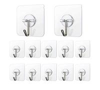 diyfixlcd Lot de 20 crochets adhésifs pour cuisine, salle de bain, bureau - 10 kg maximum