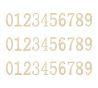 Diyfixlcd Lot de 30 chiffres en bois non peints de 0 à 9 pour loisirs créatifs, 5 cm de haut