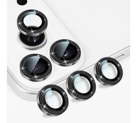 DiyGody Caméra Arrière Protection Compatible avec iPhone 17 Pro/Pro Max, Design Pailleté 9H HD Clear Verre Trempé Protecteur Objectif Anti-Rayures Couverture Complète pour iPhone 17 Pro/Pro Max, Noir