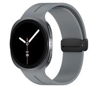 DiyGody Compatible avec Sumsung Galaxy Watch 8 40mm 44mm / 8 Classic 46mm Bracelet Montre, Silicone Sport Rechange Bracelets Montre Étanche Résistant pour Sumsung Galaxy Watch 8, Grise