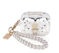 DiyGody Étui de Protection pour AirPods Pro 2nd Génération, Coque Brillant Scintillant avec Porte-clés Perle pour Fille, Housse en TPU Mince Antichoc Anti-rayures Antidérapante pour Airpods Pro 2 2022