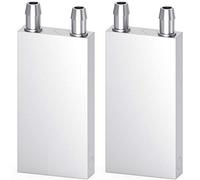 Diyhz 2 pcs Bloc de refroidissement à eau en aluminium pour système de dissipateur de chaleur refroidisseur d'eau liquide carte graphique Radiateur Dissipateur thermique réaction Endothermique Head