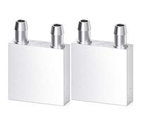 Diyhz 2 pcs Bloc de refroidissement à eau en aluminium pour système de dissipateur de chaleur refroidisseur d'eau liquide carte graphique Radiateur Dissipateur thermique réaction Endothermique Head