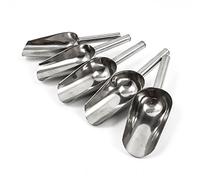 DIYI 5X Pelle INOX en Acier Inoxydable Alimentaire à Bonbons Glaçon Glace Confiserie Sucre Plastique - 8 inch