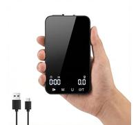 Diyife Balance Cafe 0.1g Hohe Précision Numérique Portable, Batterie USB-C | 6 Unités, Kaffeewaage Chrono Double Mode, Silence, pour Cuisine Camping Randonnée