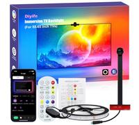 Diyife TV Backlight avec AR Farbe Sync pour Téléviseurs de 55 à 65 Pouces, 4M Bande LED TV Smart RGB avec Caméra, Rétro-éclairage LED pour TV à Immersion, Télécommande et Application