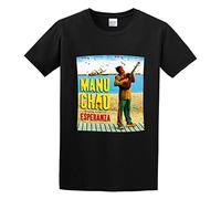 Diyilu Manu Chao Prxima Estacin Esperanza Men's Retro T-Shirt Black XL