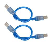DIYmall Lot de 2 câbles USB 2.0 30 cm flexibles pour imprimante Arduino 2560 R3