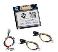 DIYmalls G28U8FDTTL Module récepteur GPS Glonass QMC5883L boussole avec antenne en céramique flash 9600bps 1Hz puce NMEA-0183 M8 pour Arduino Flight Control