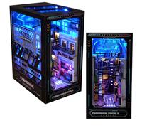 Diymnhaus - Kit de construction de maison miniature en bois pour adulte - Puzzle 3D - Serre-livres - Décoration de bureau (proche avenir)