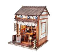 Diymnhaus - Kit de maison de poupée miniature 3D de style japonais à monter soi-même - Taverne Sakura - Kit de montage pour adulte - Chambre créative - Mini maison pour adulte