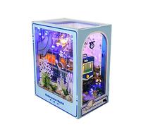 Diymnhaus - Kit de maison de poupée miniature à faire soi-même, modèle architectural miniature pour adulte, kit de montage puzzle 3D en bois, serre-livres adapté à la décoration d'intérieur pour