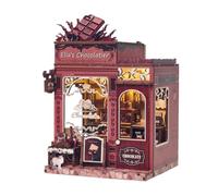 Diymnhaus - Kit de maison de poupée miniature à faire soi-même pour magasin de chocolat - Kit de puzzle 3D en bois pour adulte - Décoration d'intérieur - Parfait pour les loisirs et le divertissement