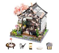 Diymnhaus - Kit de maison de poupée miniature à faire soi-même - Serre de cerisier en fleurs de cerisier de style japonais - Modèle architectural pour adulte - Kit de montage artisanal en bois