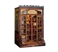 Diymnhaus - Kit de maison de poupée miniature pour adulte - Modèle miniature à monter soi-même - Kit de décoration de bureau et d'angle avec lumières LED - Créatif pour adultes (bibliothèque privée