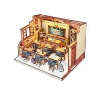 Diymnhaus - Kit de meubles de maison de poupée miniature à faire soi-même : jours d'école, salle de classe, modèle de construction en bois, mini maison de poupée, kit de montage pour adultes, mini