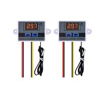 Diymore 2PCS Contrôleur de Température Numérique DC 12V ,W3001 Thermostat Module de Contrôle de Température avec Capteur étanche pour Frigo Incubateur Serre Ventilateur