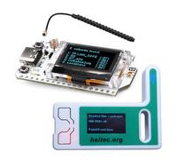 diymore ESP32 Lora Carte de développement avec boîtier en Plastique, Carte de développement ESP32 Lora avec écran OLED et antenne de Type C Dual-Core IOT Board 240 MHz Bluetooth WiFi Module CP2012