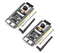 diymore Lot de 2 cartes de développement ESP32 CAM pour ESP32-S3-WROOM CAM WiFi/Bluetooth, pour ESP32-S3-N16R8 DC 5 V Dual Core, module de carte TF 2640 avec antenne