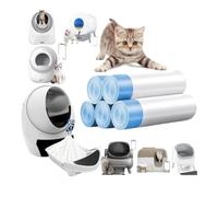 Diyouke Doublures de bac à litière for Chat, 60/100 unités, for bacs à litière automatiques, Sacs jetables étanches et Robustes(5 Rolls 100pack)