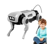 Diys Robot Dog Kit - Jouet pour Animaux de Compagnie robotique à énergie Solaire Les | d'assemblage Chiens mécaniques l'éducation STEM, projets d'apprentissage des Sciences créatives, modèle t