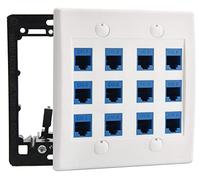 diyTech Premium 2 HDMI, 1 coaxial plaqué or, 1 prise sans vis - Blanc